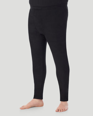  A man wearing Black Fleecewear Pant Big & Tall in a front view side angle pose