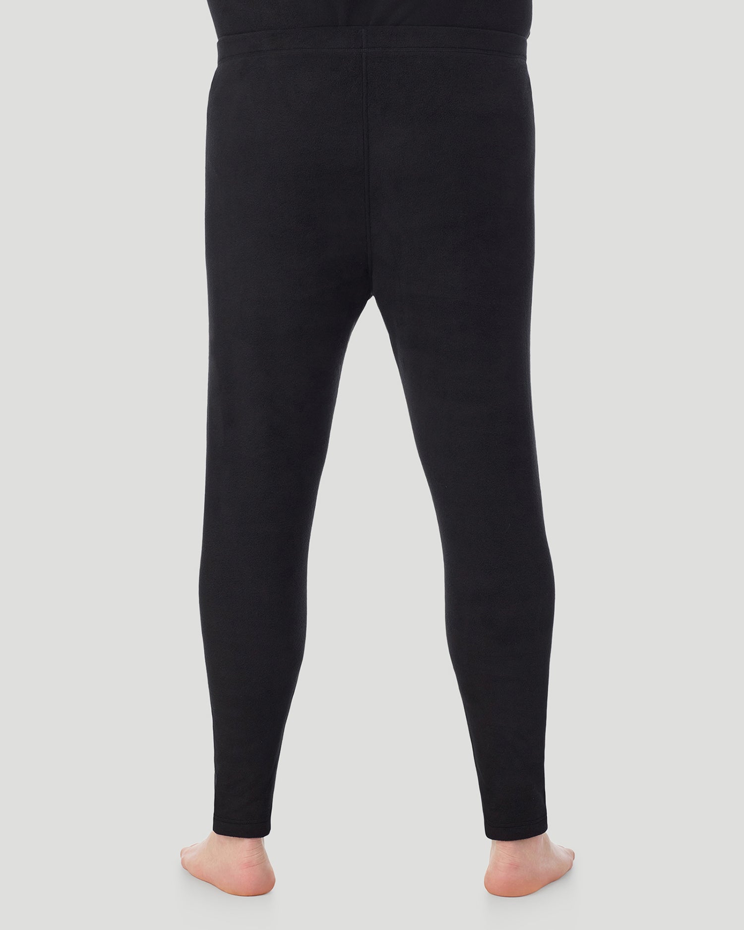 Black; Model is wearing a size XXL. He is 6’6”, Waist is 32”, Inseam 35”. @ A man wearing Black Fleecewear Pant Big & Tall in a front view pose