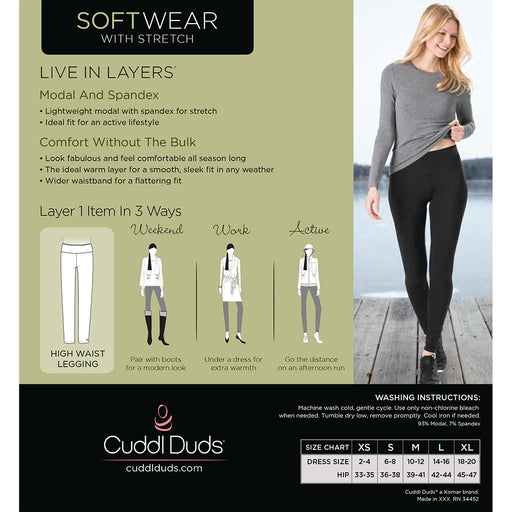 Softwear With Stretch High Waist Legging TALL - Cuddl Duds