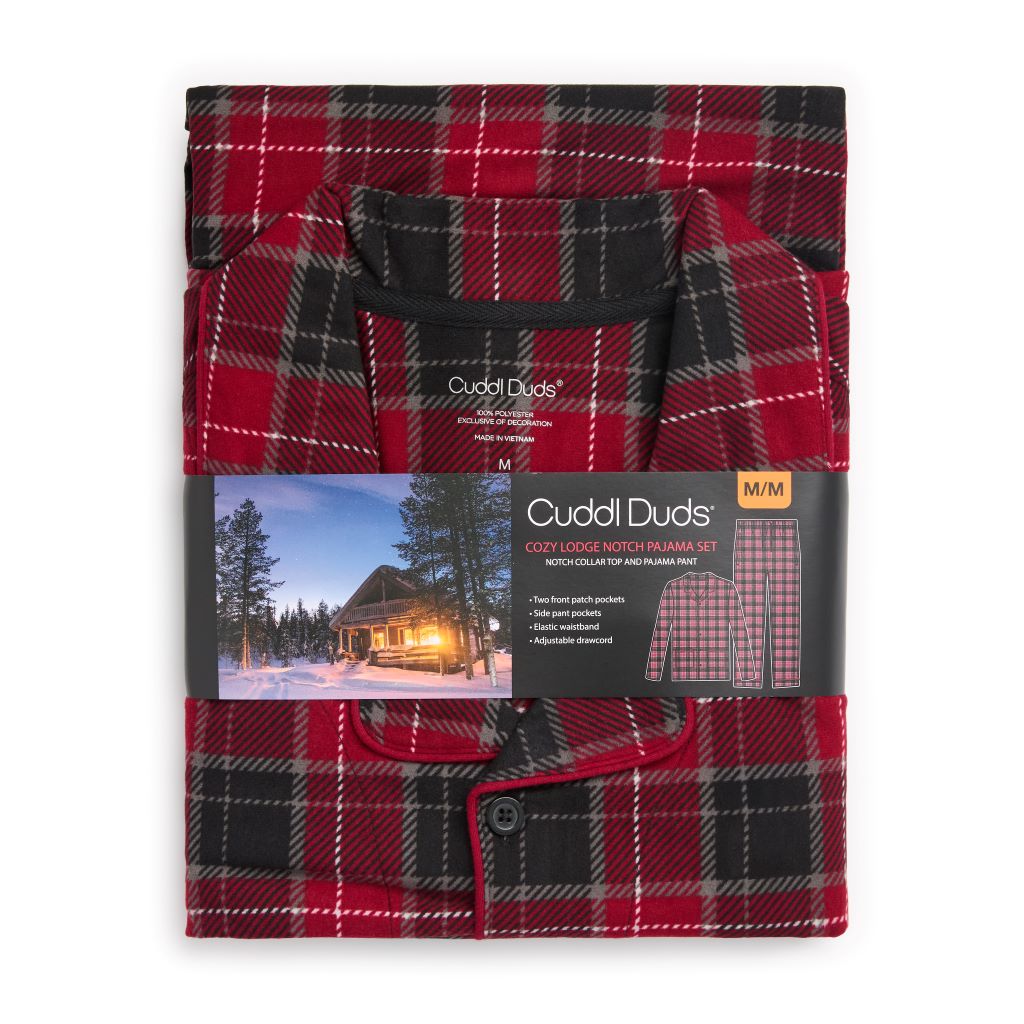 A Mens Cozy Lodge Notch Pajama 2-Pc Set