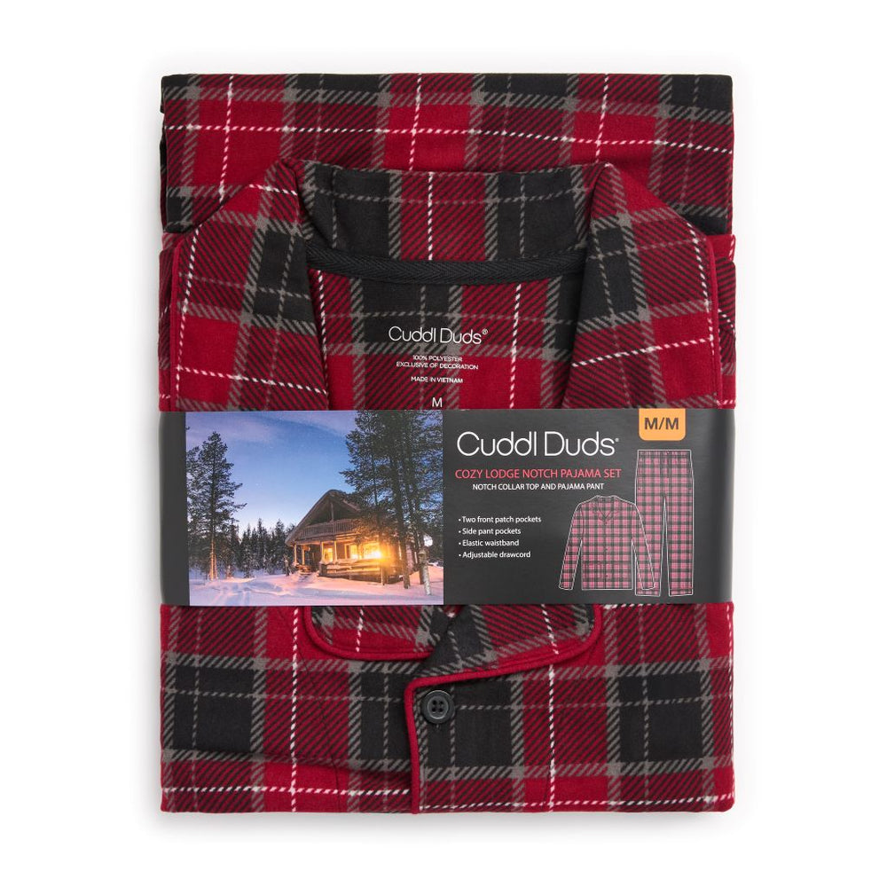 A Mens Cozy Lodge Notch Pajama 2-Pc Set