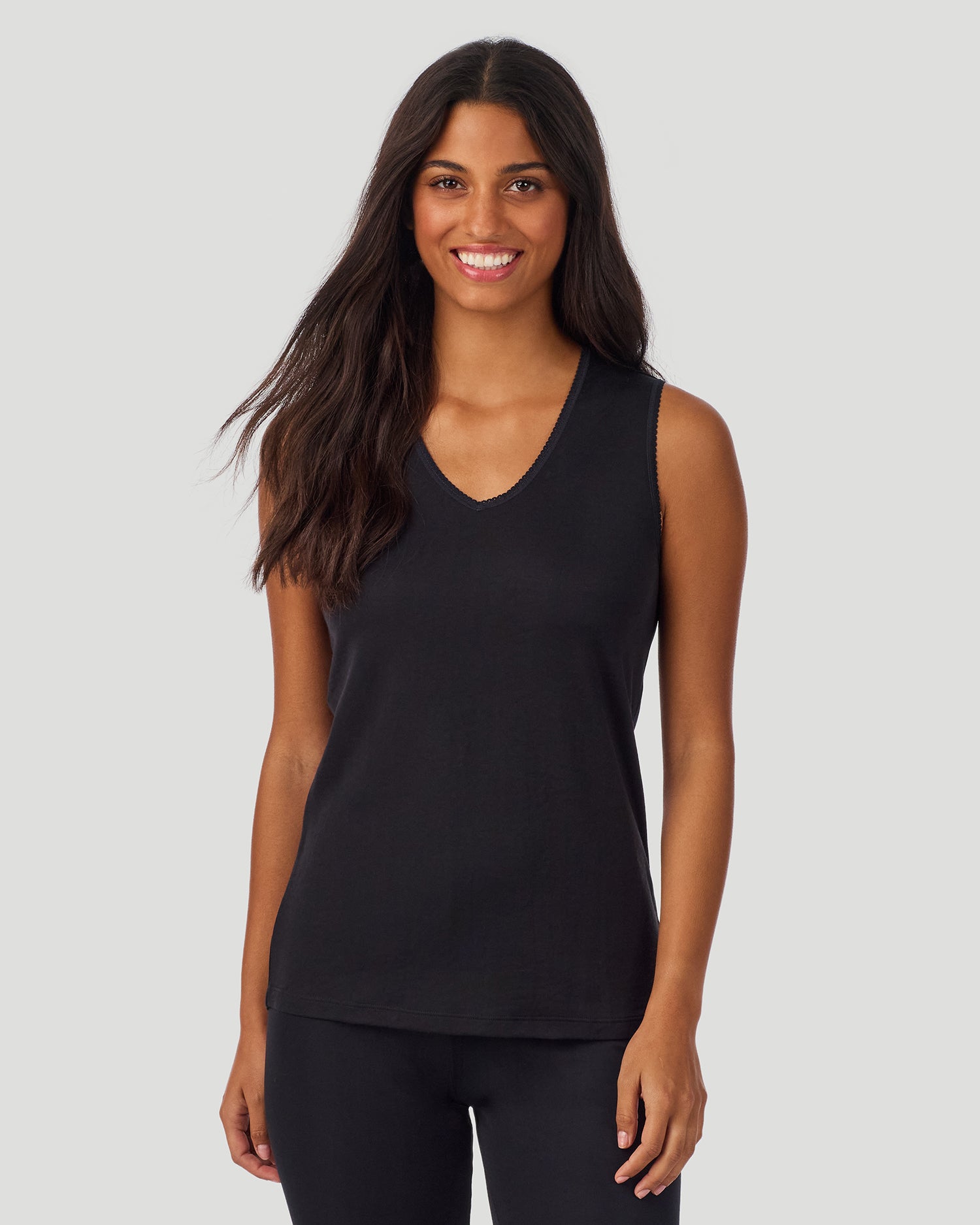 Softwear Lace Edge V-Neck Tank
