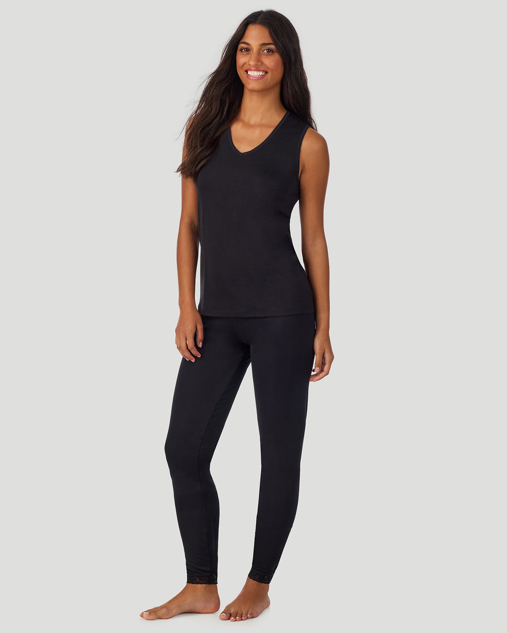 Softwear Lace Edge V-Neck Tank