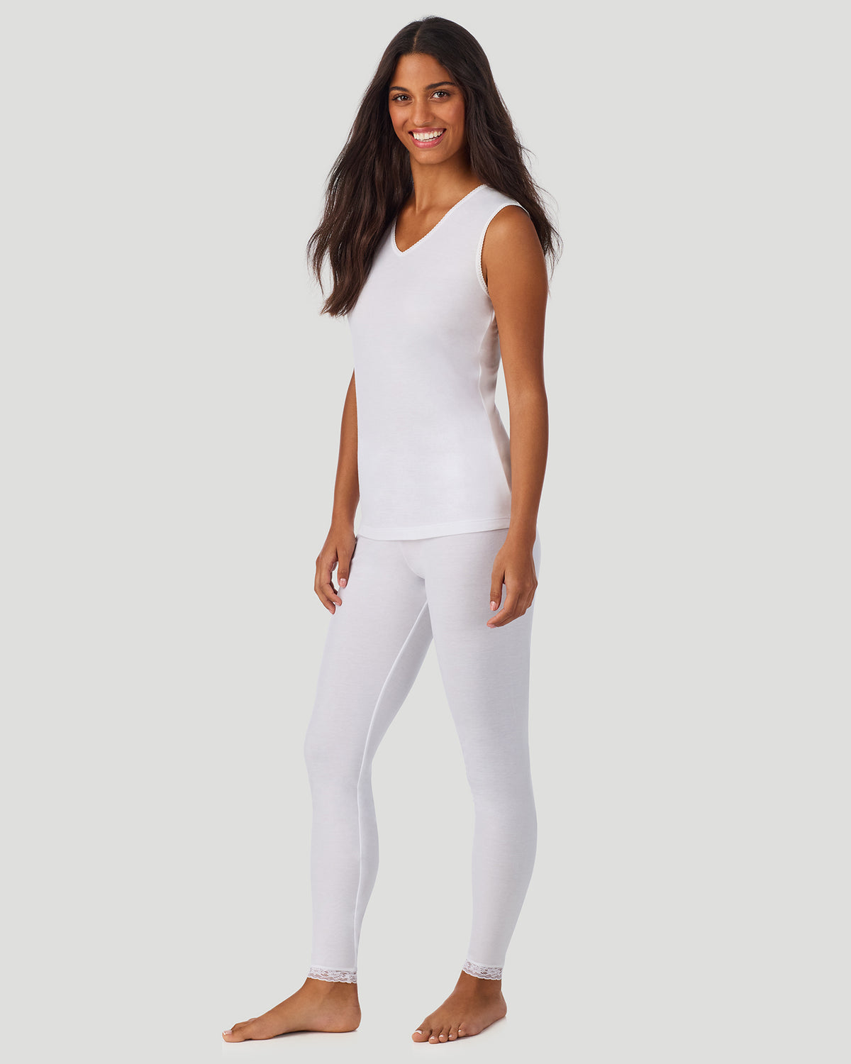 Softwear Lace Edge V-Neck Tank