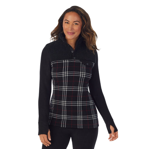 Clothing & Shoes - Tops - Sweaters & Cardigans - Pullovers - Cuddl Duds Fleecewear  With Stretch Crew Neck Pullover - Online Shopping for Canadians