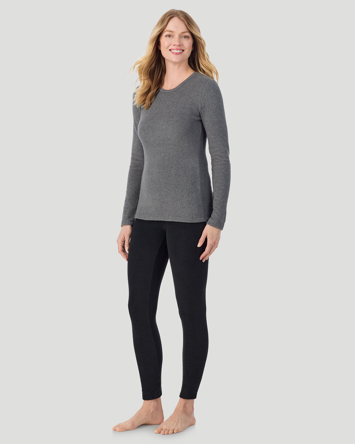 Fleecewear with Stretch Long Sleeve Crew