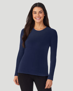 Fleecewear with Stretch Long Sleeve Crew