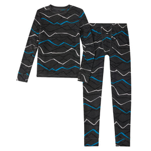  A Camo Boys Fleecewear With Stretch 2 pc. Long Sleeve Crew & Pant Set