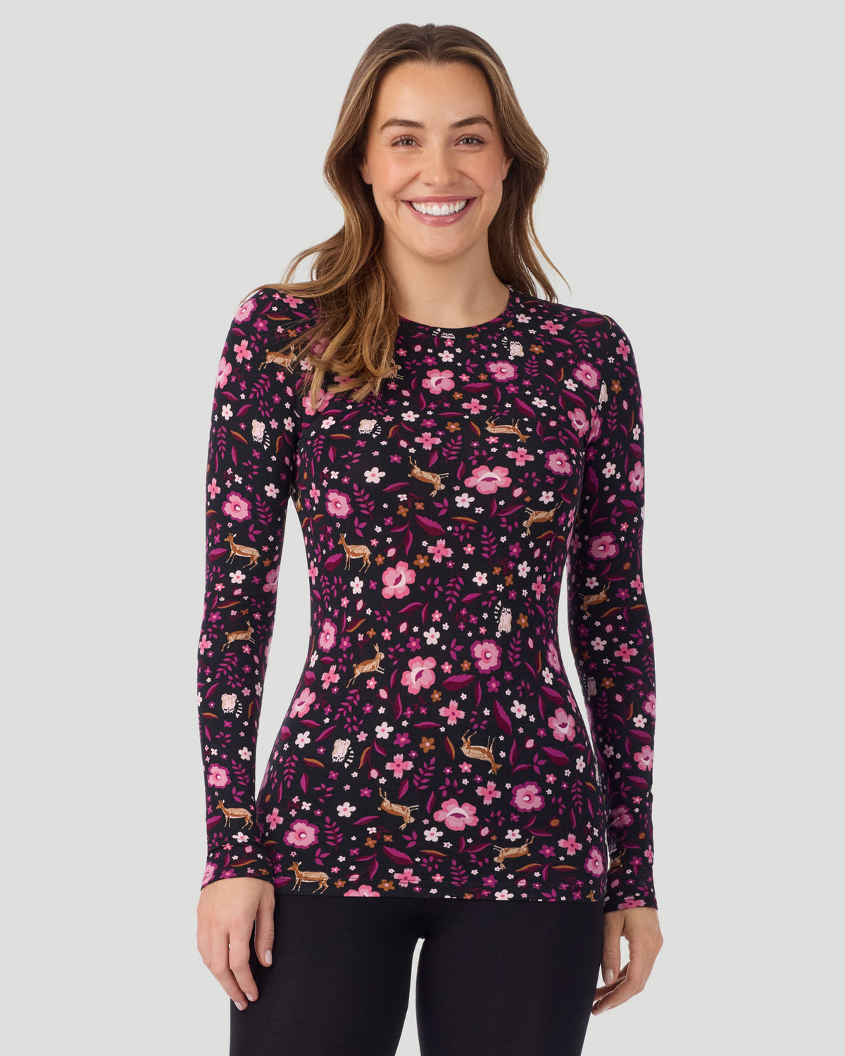 Softwear With Stretch Long Sleeve Crew PETITE