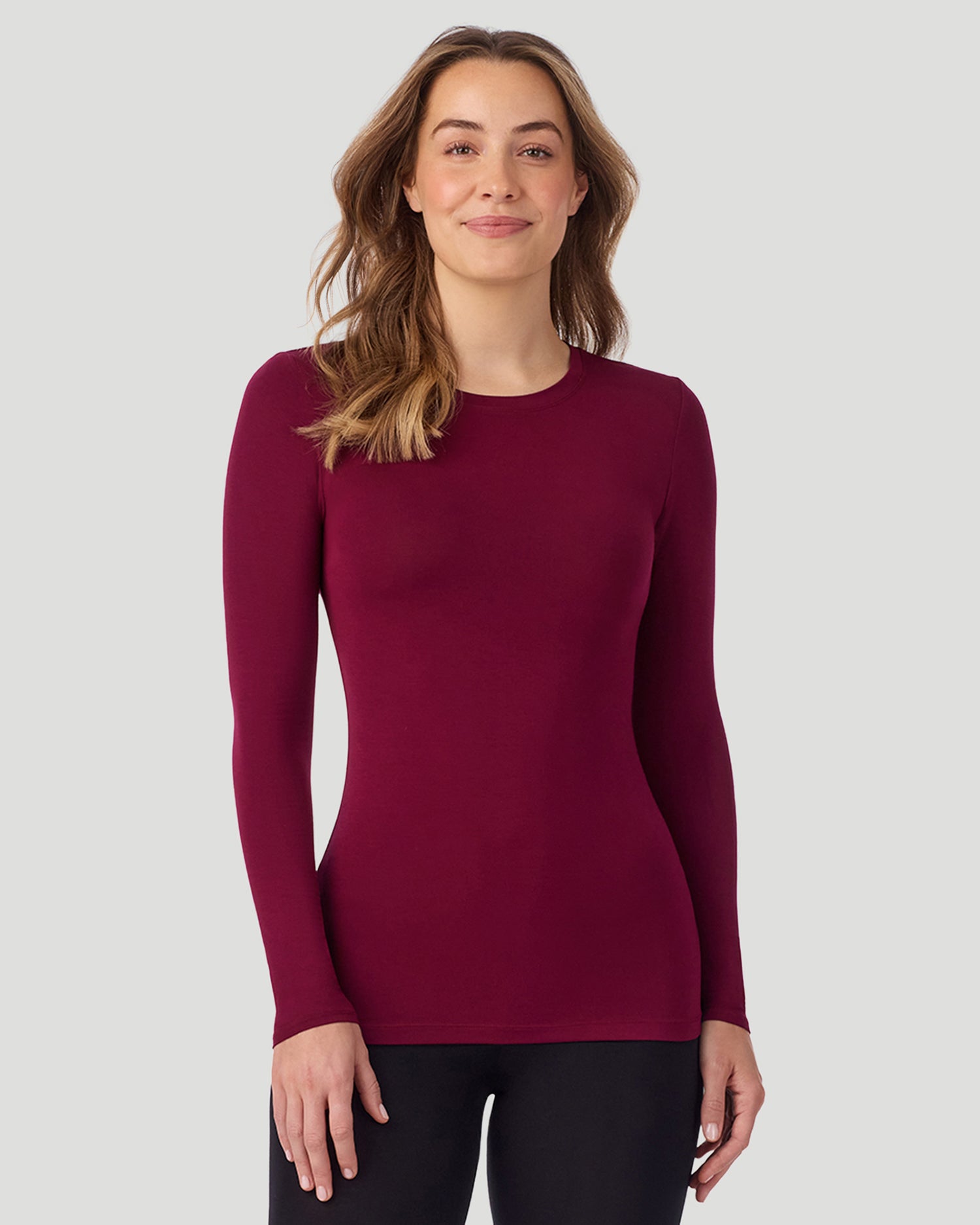 Softwear With Stretch Long Sleeve Crew PETITE