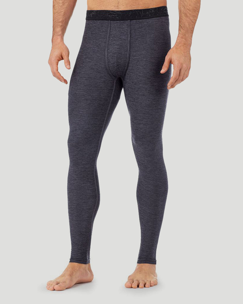 Lower body of a man wearing grey climatesport pants !88% Polyester, 12% Spandex!