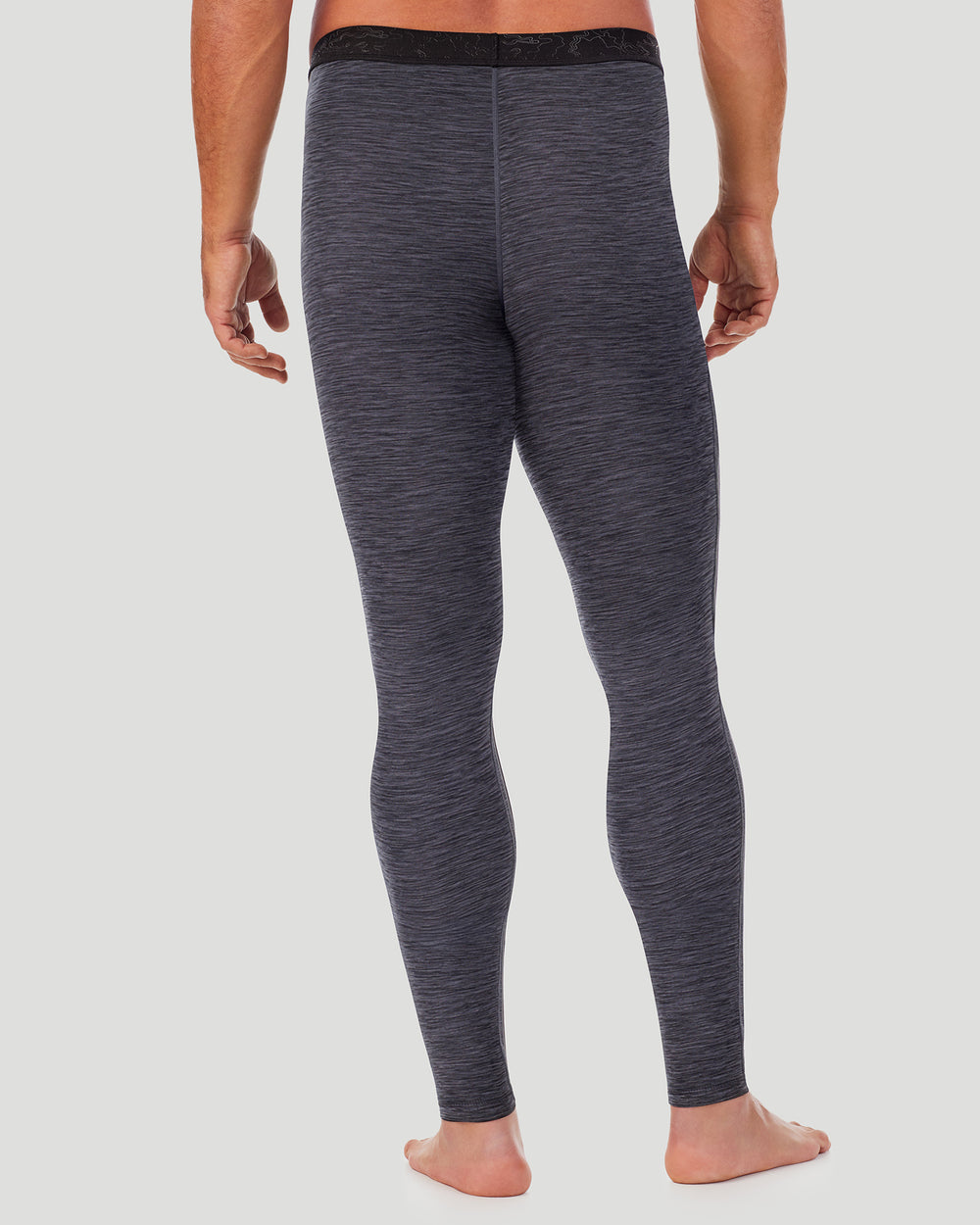 Lower body of a man wearing grey climatesport pants !88% Polyester, 12% Spandex!