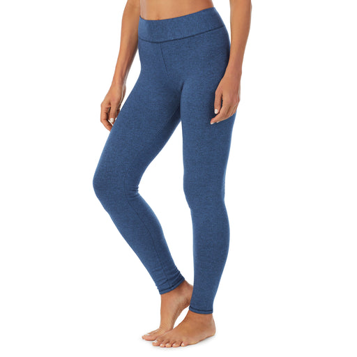 Cuddl Duds Ultra Cozy Mid Rise Leggings - Charcoal Heather, Blue & Bur –  The Pink Pigs