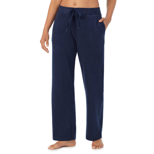 Cuddl Duds Ribbed Fleece Wide Leg Lounge Pant on QVC 