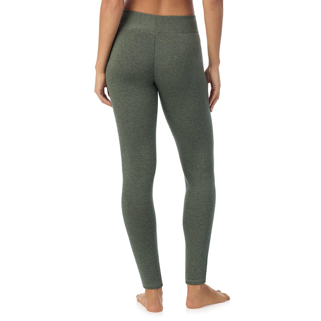 Soft Olive Heather; Model is wearing size S. She is 5’9”, Bust 34”, Waist 23”, Hips 35”@ A Lady is wearing Soft Olive Heather Ultra Cozy Legging