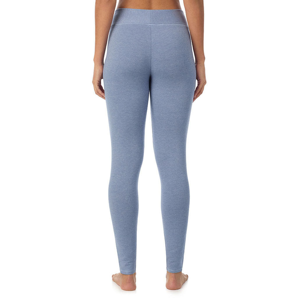  A Lady is wearing Smoke Blue Heather Ultra Cozy Legging