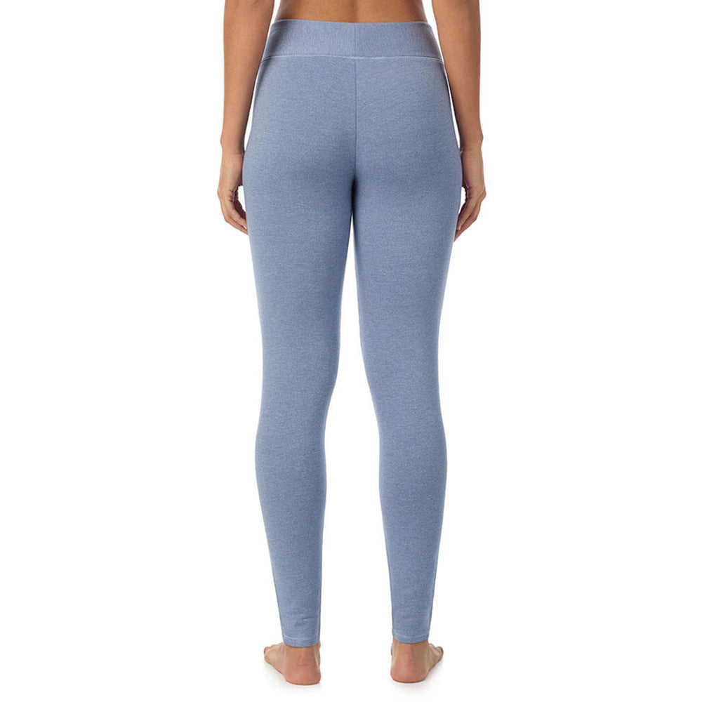 A Lady is wearing Smoke Blue Heather Ultra Cozy Legging