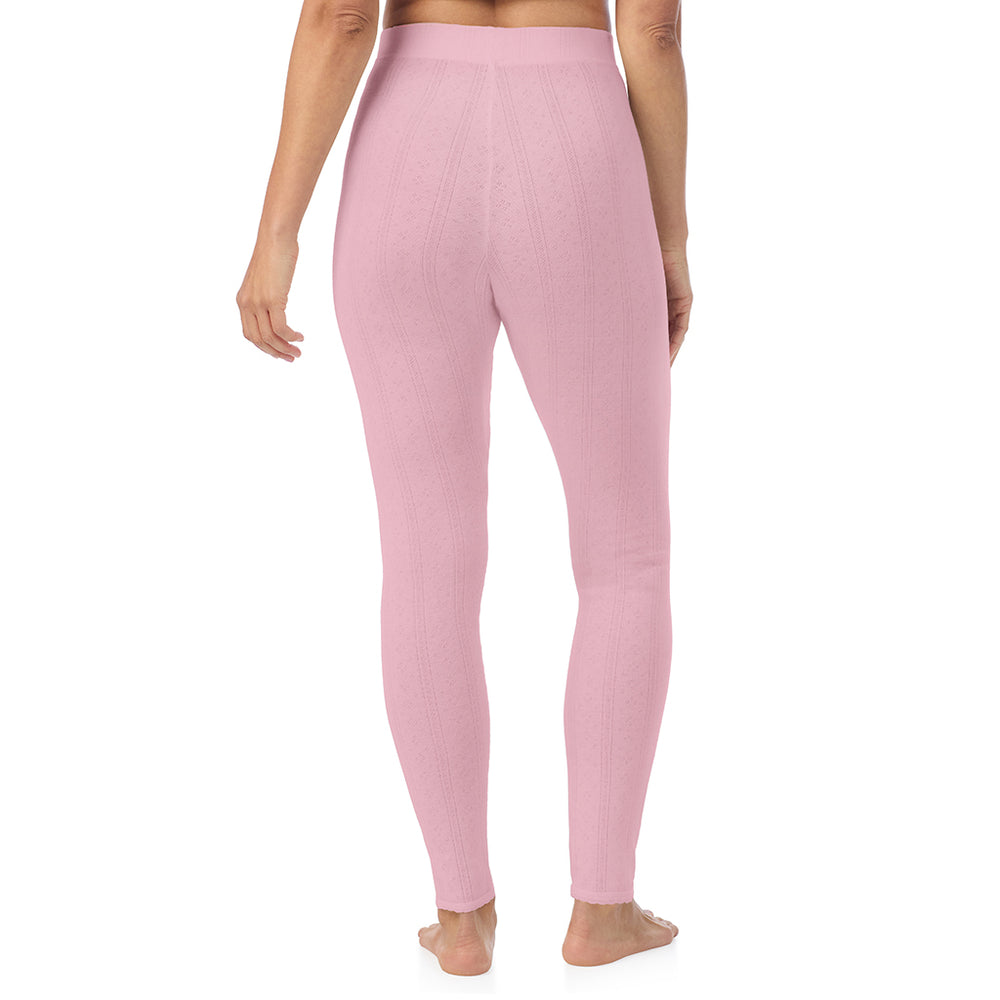 A lady is wearing Cotton Pointelle Legging