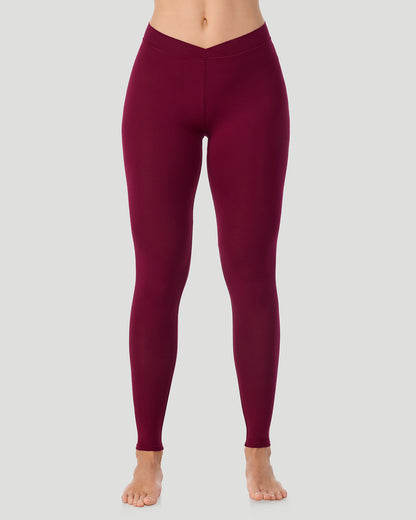  A lady wearing a Bordeaux Softwear With Stretch Legging in a front view pose