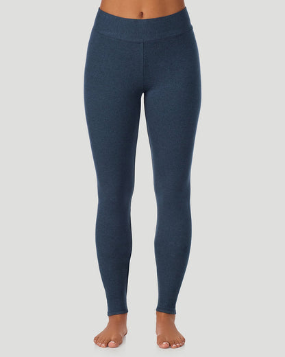  A Lady is wearing Deep Chambray Ultra Cozy Legging in a front view pose