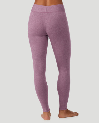  A Lady is wearing Dark Amethyst Ultra Cozy Legging in a back view pose