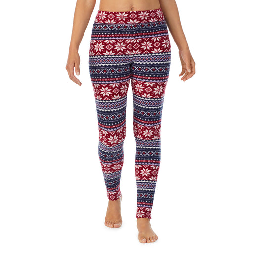Climate Right by cuddl duds, Pants & Jumpsuits, Climate Right By Cuddle Duds  Fleece Leggings Black Purple Olive Green Aztec