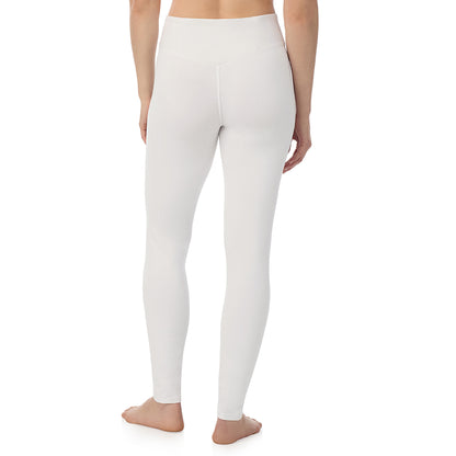 White; Model is wearing a size S. She is 5’9”, Bust 34”, Waist 25”, Hips 36”@A lady wearing White cottonwear legging