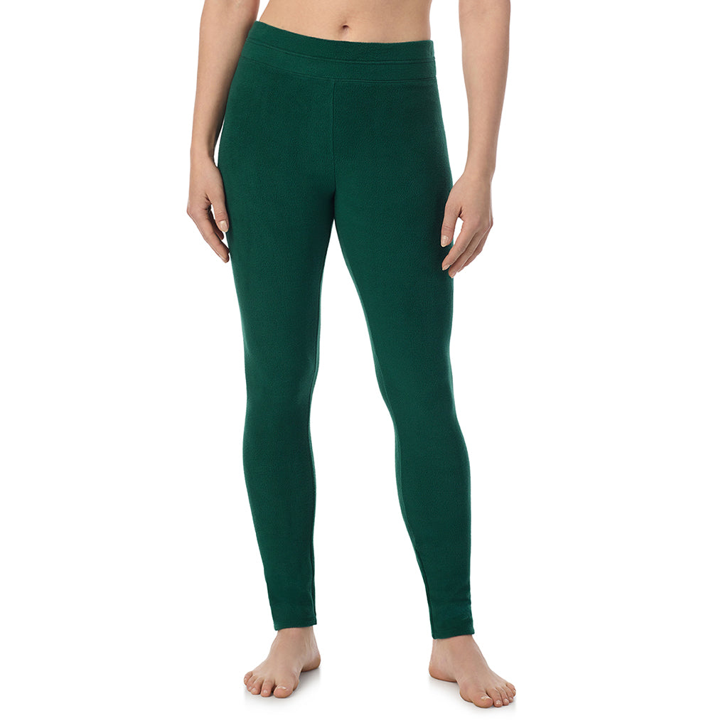  A Lady is wearing a Evergreen Fleecewear With Stretch Legging