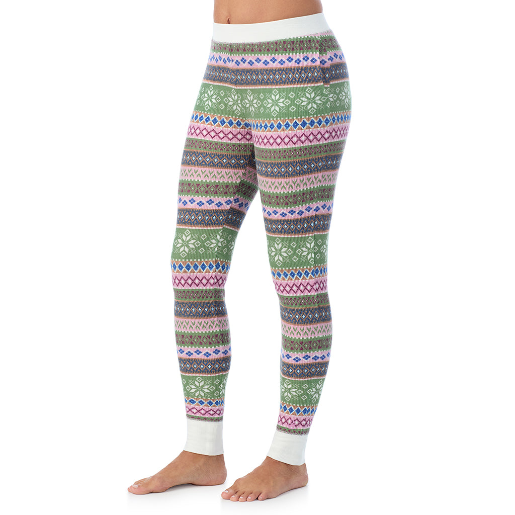  A Lady is wearing Cozy Stretch Thermal Legging
