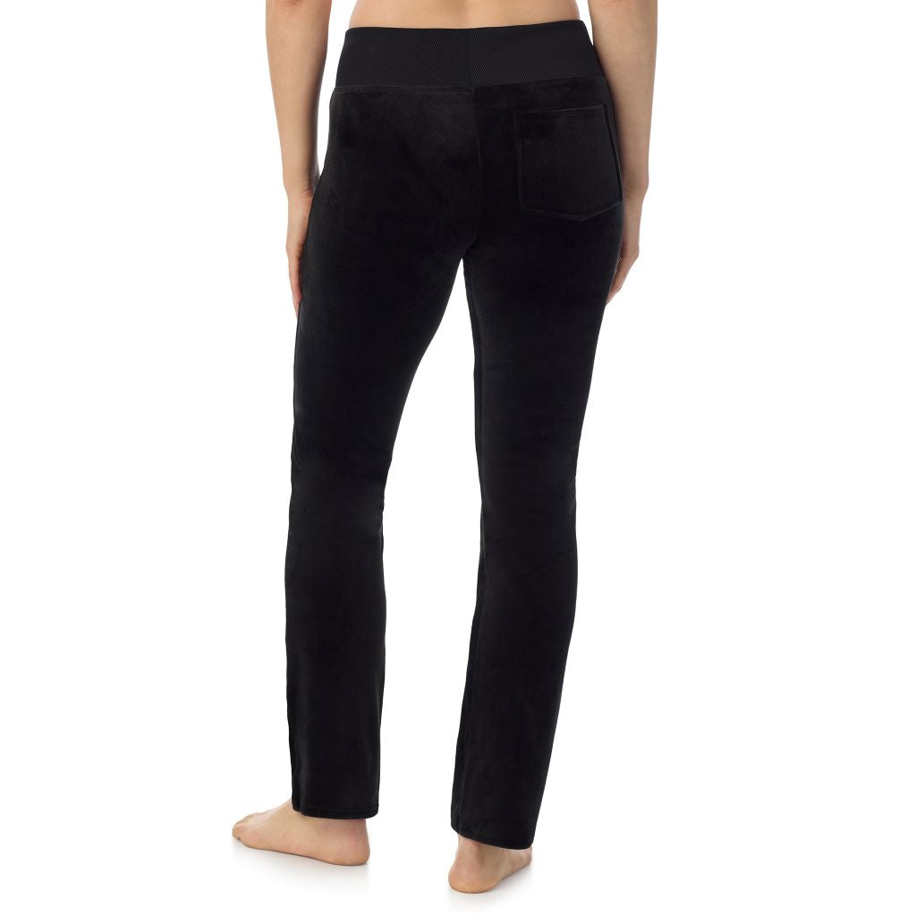 A lady wearing Stretch Velour Boot Cut Legging
