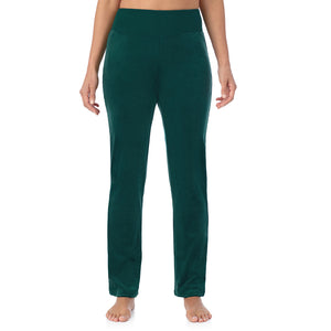 A lady wearing Stretch Velour Boot Cut Legging
