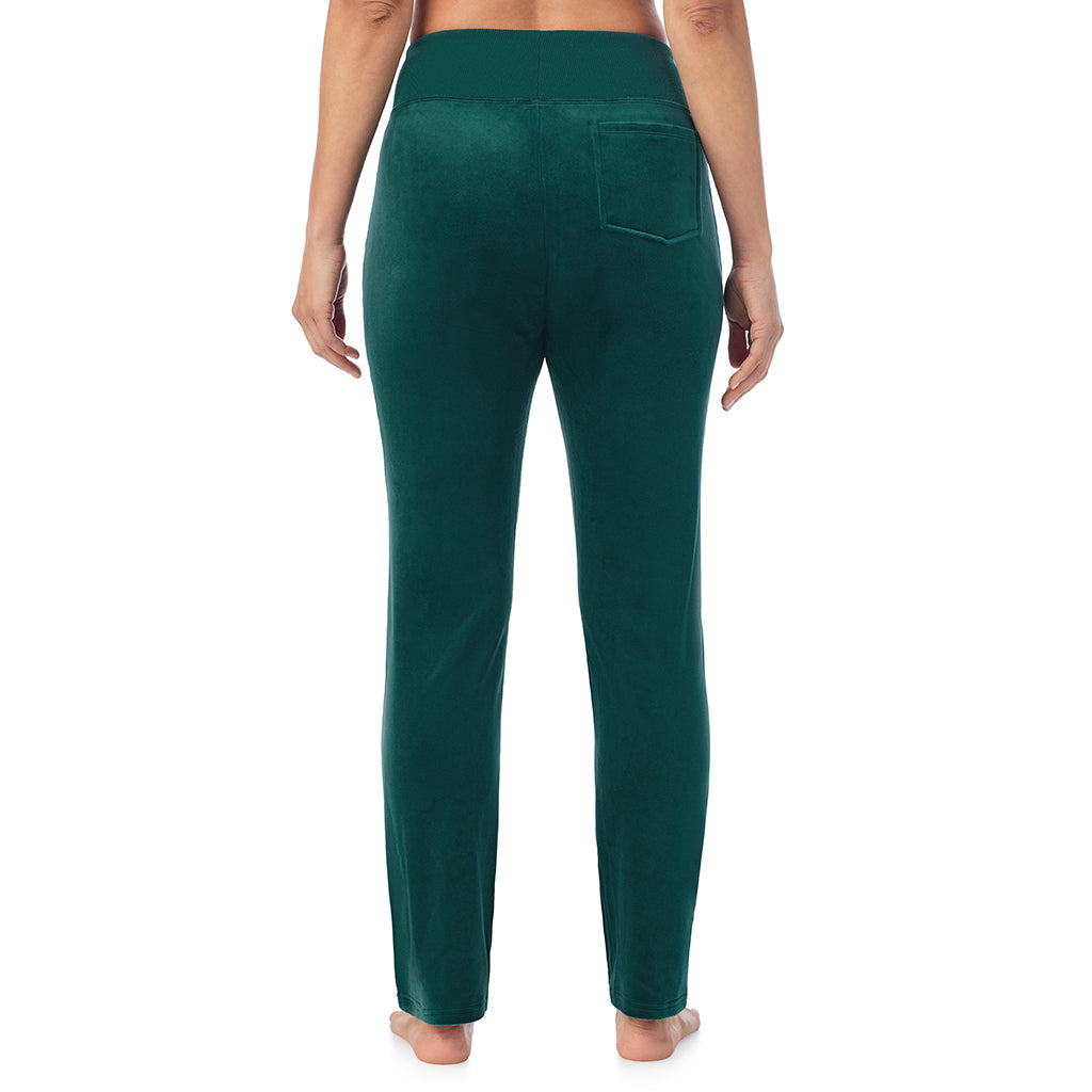 A lady wearing Stretch Velour Boot Cut Legging
