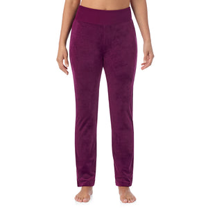 A lady wearing Stretch Velour Boot Cut Legging
