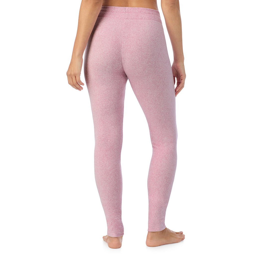 Mauve Mist Heather;Model is wearing size S. She is 5'11.5", Bust 34", Waist 26", Hips 37".@A lady wearing fleecewear with stretch legging