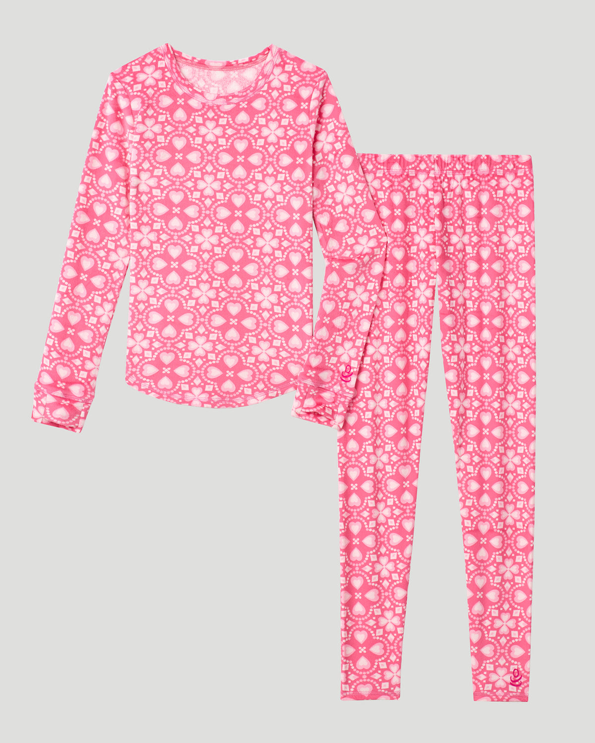 Kaleidoscope Hearts; @ Kaleidoscope Hearts Girls Proplush Velour 2pc. Long Sleeve Crew & Pant Set