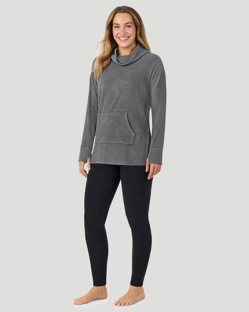 Fleecewear With Stretch Long Sleeve Tunic
