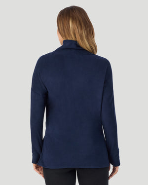 Fleecewear With Stretch Long Sleeve Tunic