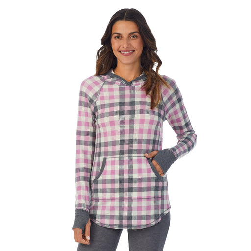 Stretch Thermal Maternity Long Sleeve Hoodie Top - Cuddl Duds