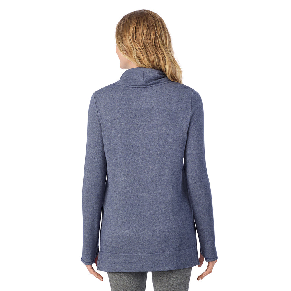 A Lady is wearing a Ultra Cozy Long Sleeve Cowl Neck Tunic