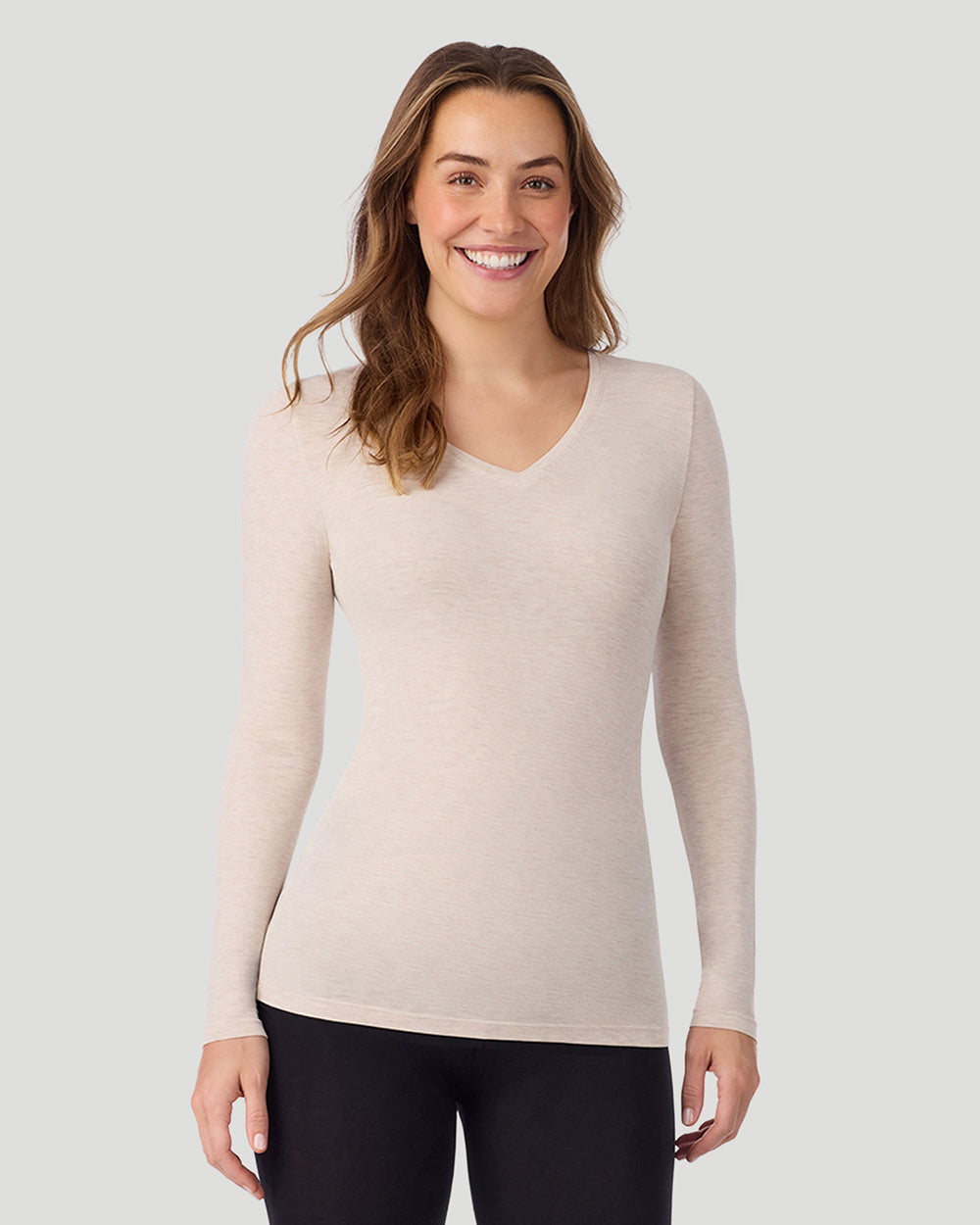 Softwear With Stretch Long Sleeve V-Neck