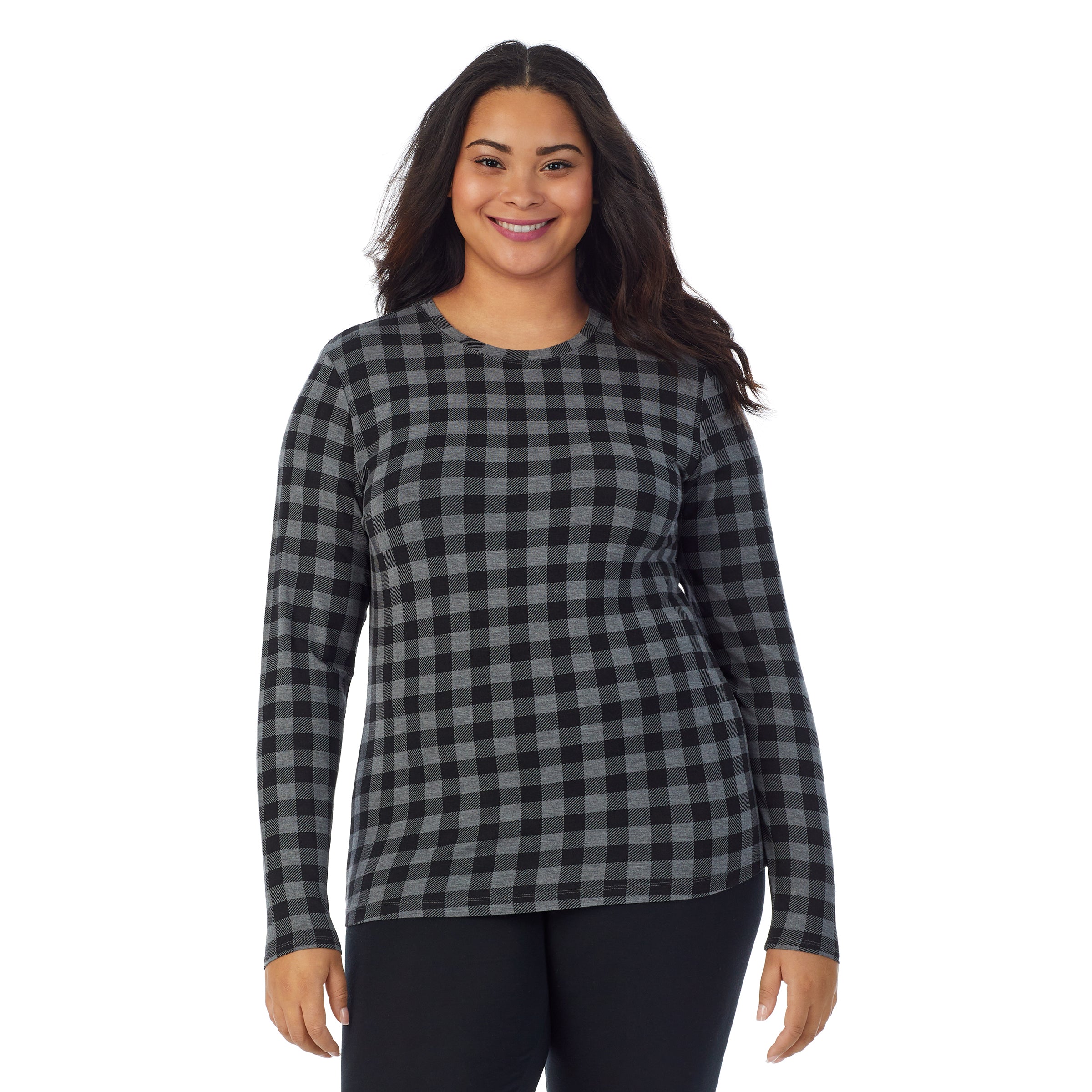 Cuddl duds softwear with stretch long sleeve crew best sale