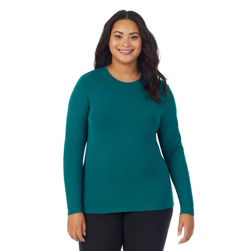 Teal Lagoon;Model is wearing size 1X. She is 5'11