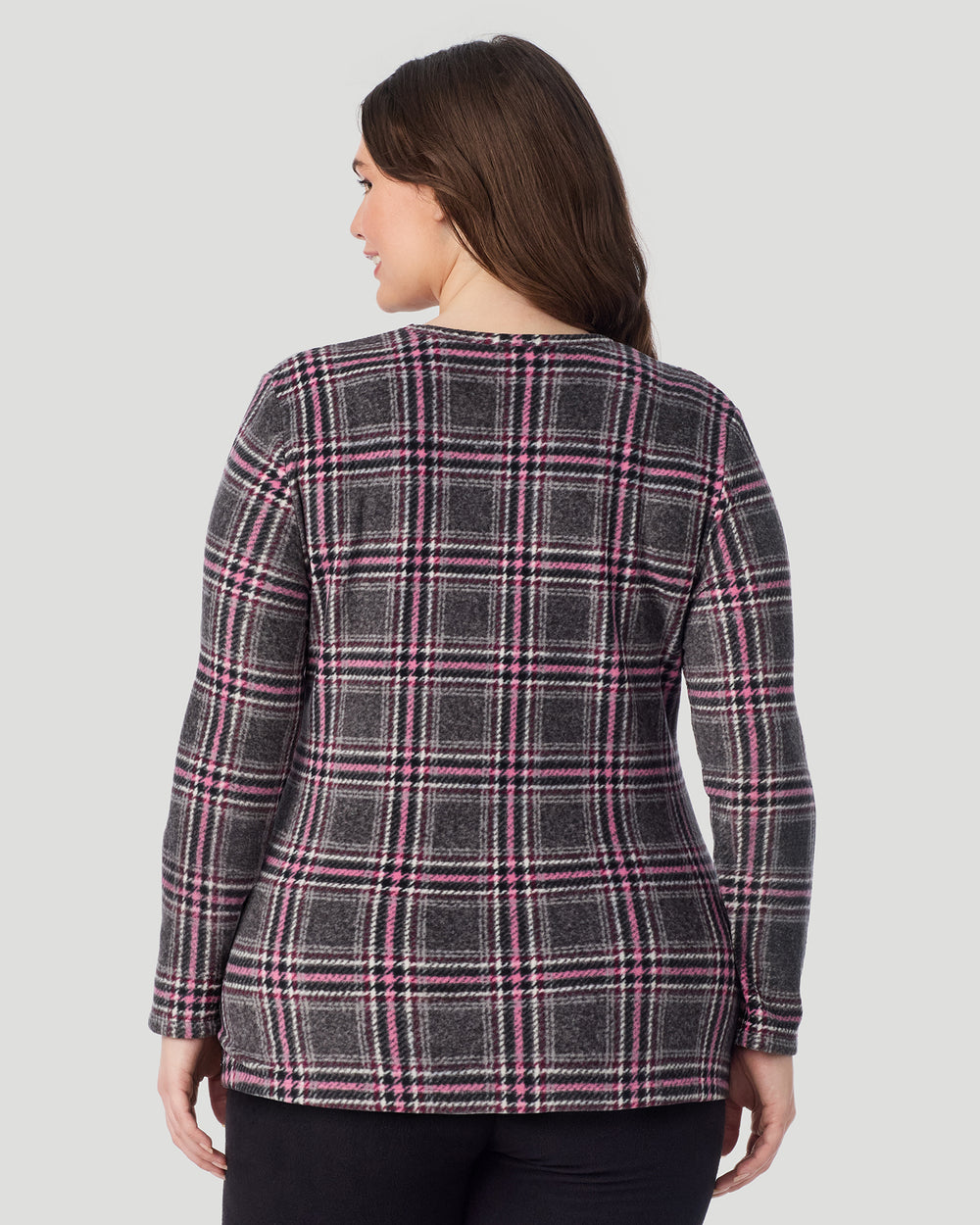 Fleecewear with Stretch Long Sleeve Crew PLUS