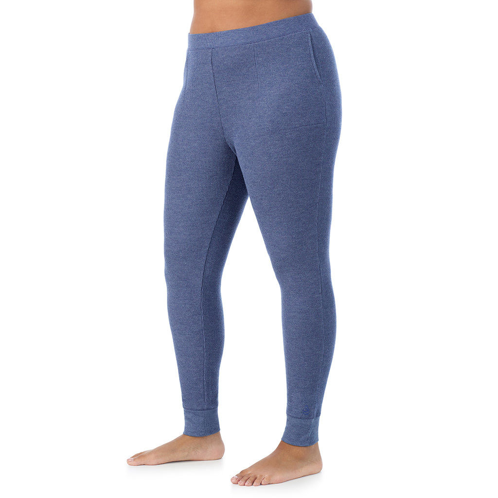  A Lady is wearing a Cozy Stretch Thermal Legging PLUS