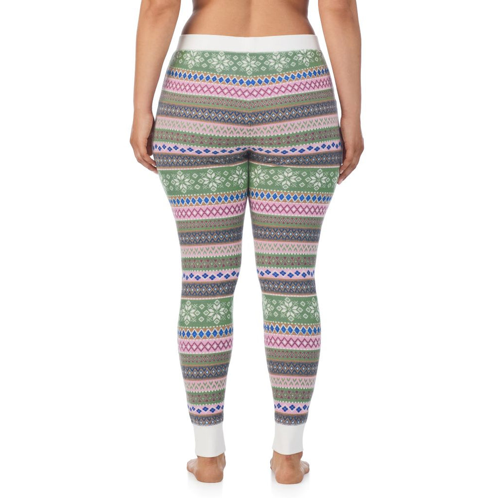 A Lady is wearing a Cozy Stretch Thermal Legging PLUS