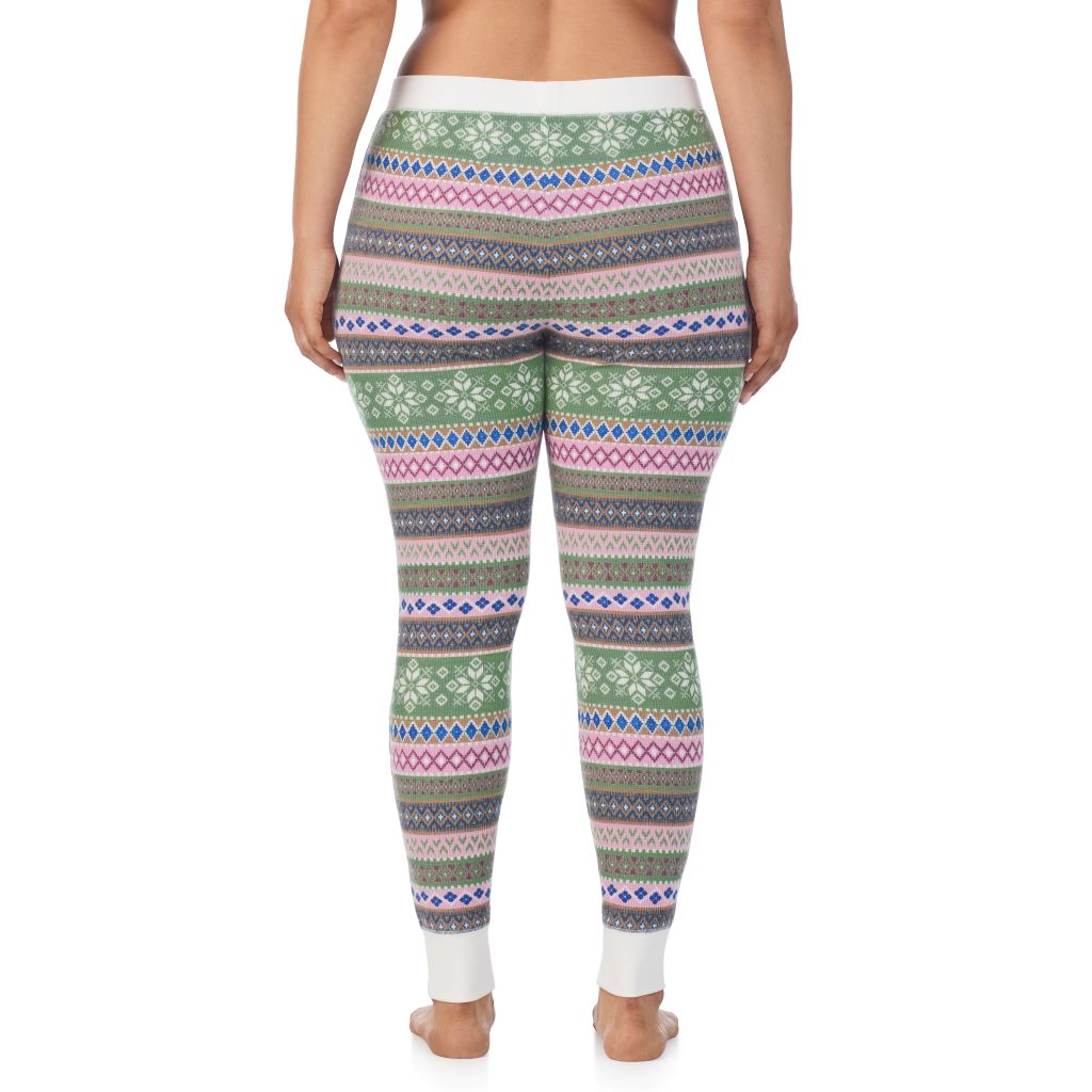  A Lady is wearing a Cozy Stretch Thermal Legging PLUS