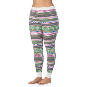  A Lady is wearing a Cozy Stretch Thermal Legging PLUS