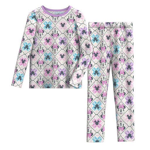 Minnie; @Minnie Mouse Toddler Girls Stretch Poly 2 pc. Long Sleeve Crew & Legging Set