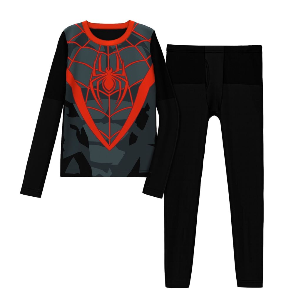 A Marvel's Spiderman Boys Stretch Poly 2 pc. Long Sleeve Crew & Pant Set