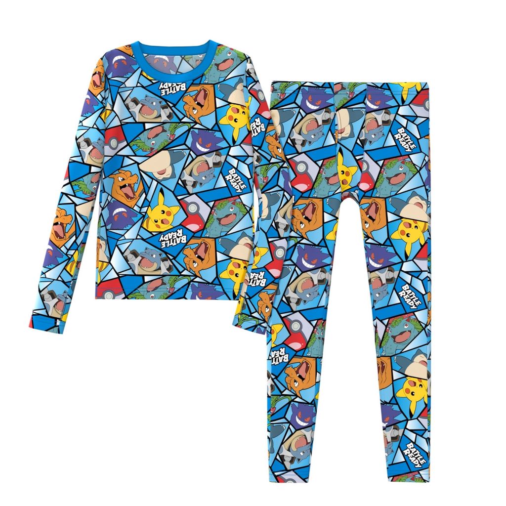 A Pokemon Boys Stretch Poly 2 pc. Long Sleeve Crew & Pant Set